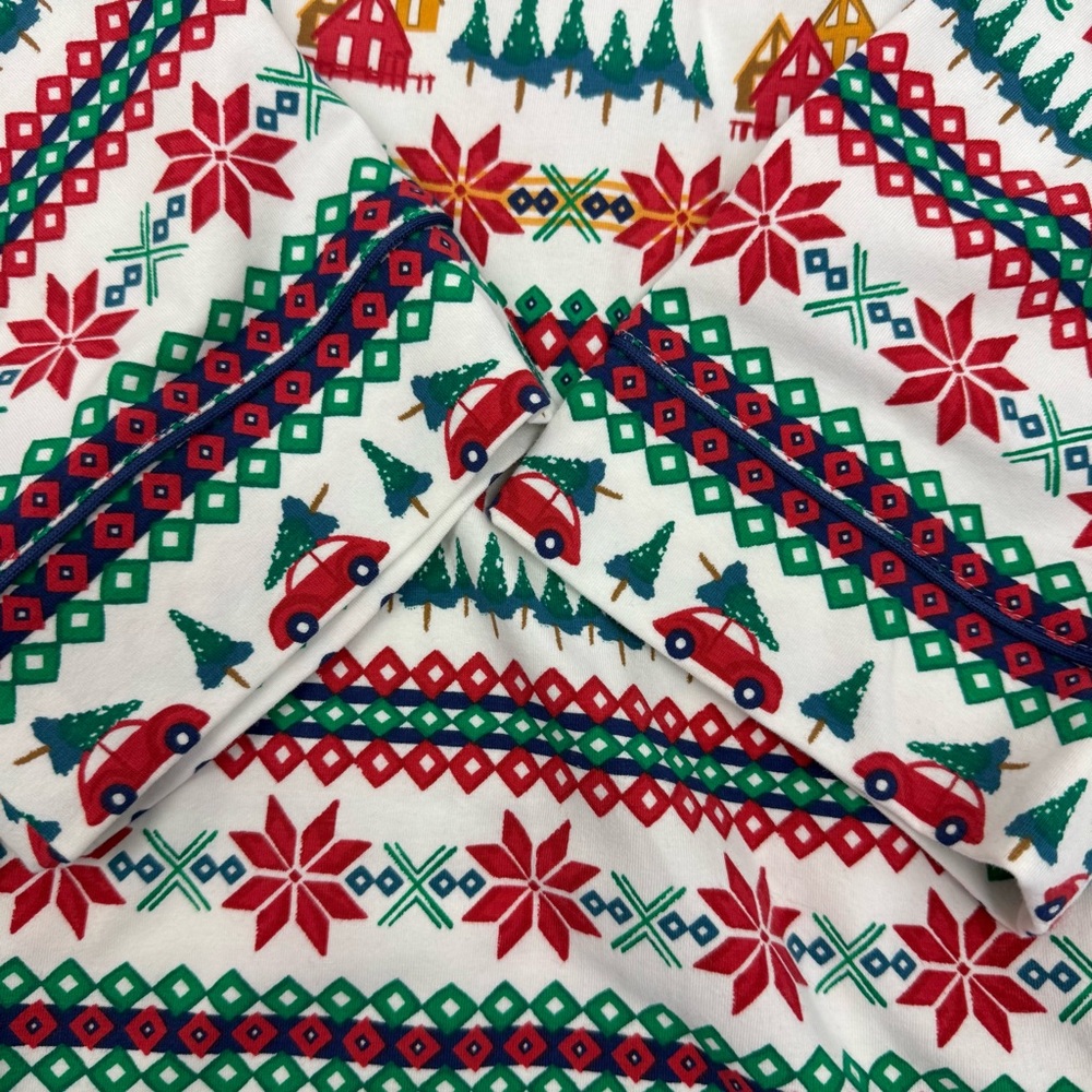 BedHead PJs Festive Fairisle Fair Isle Long Sleeve Classic Stretch Jersey PJ Set - Picture 8 of 16